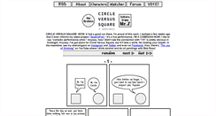 Desktop Screenshot of circleversussquare.com