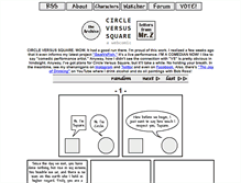Tablet Screenshot of circleversussquare.com